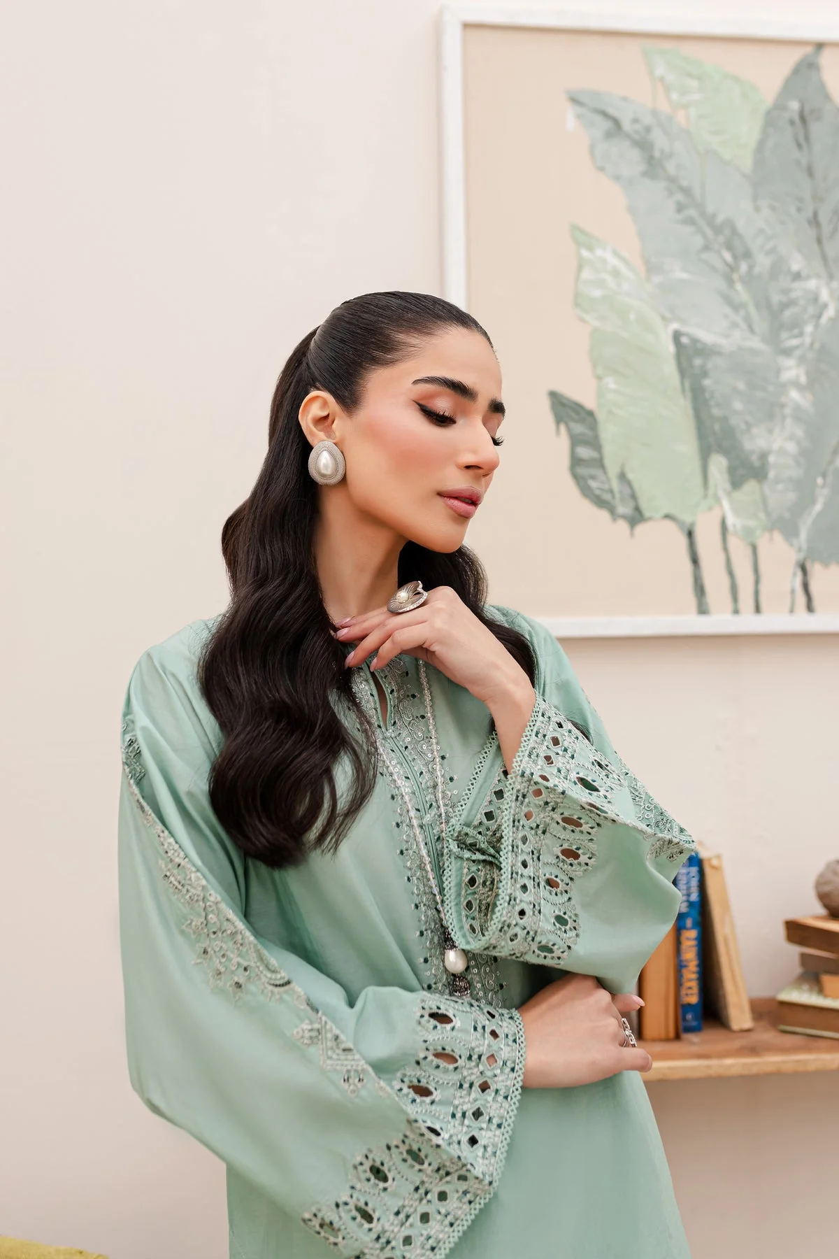 Best Seller - Alex - 2Pc Stitched Embroidered Dress - Image 8