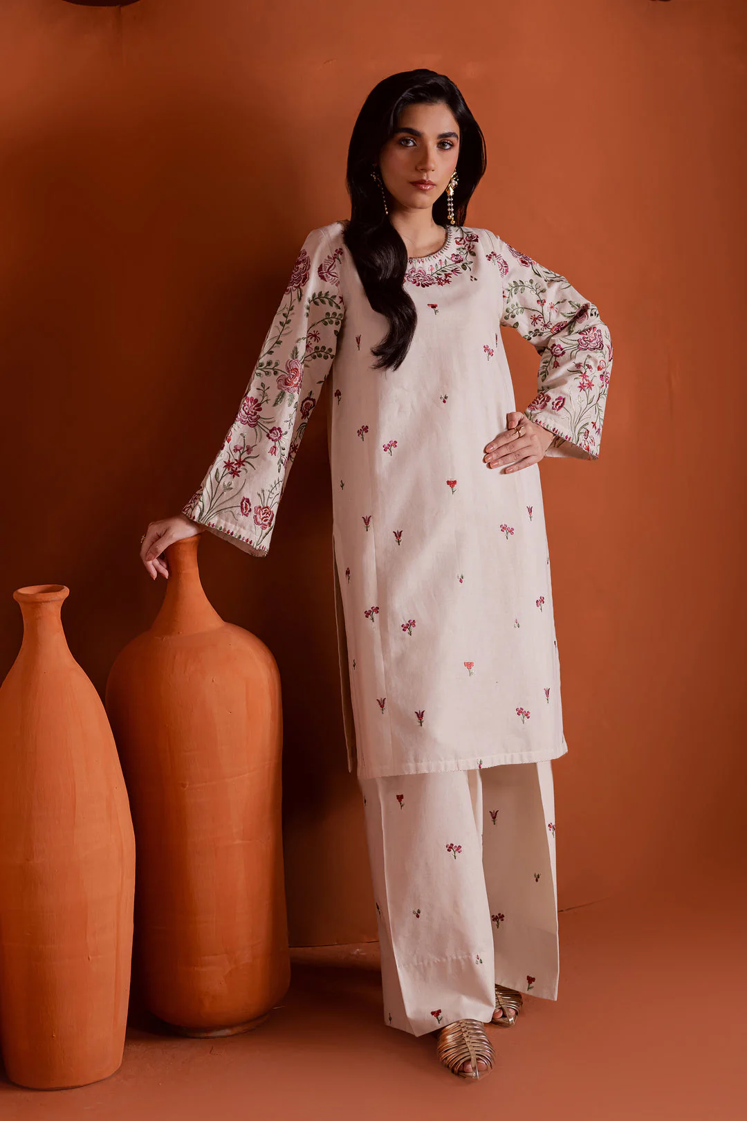 Best Seller - Colours - 2Pc Stitched Embroidered Dress