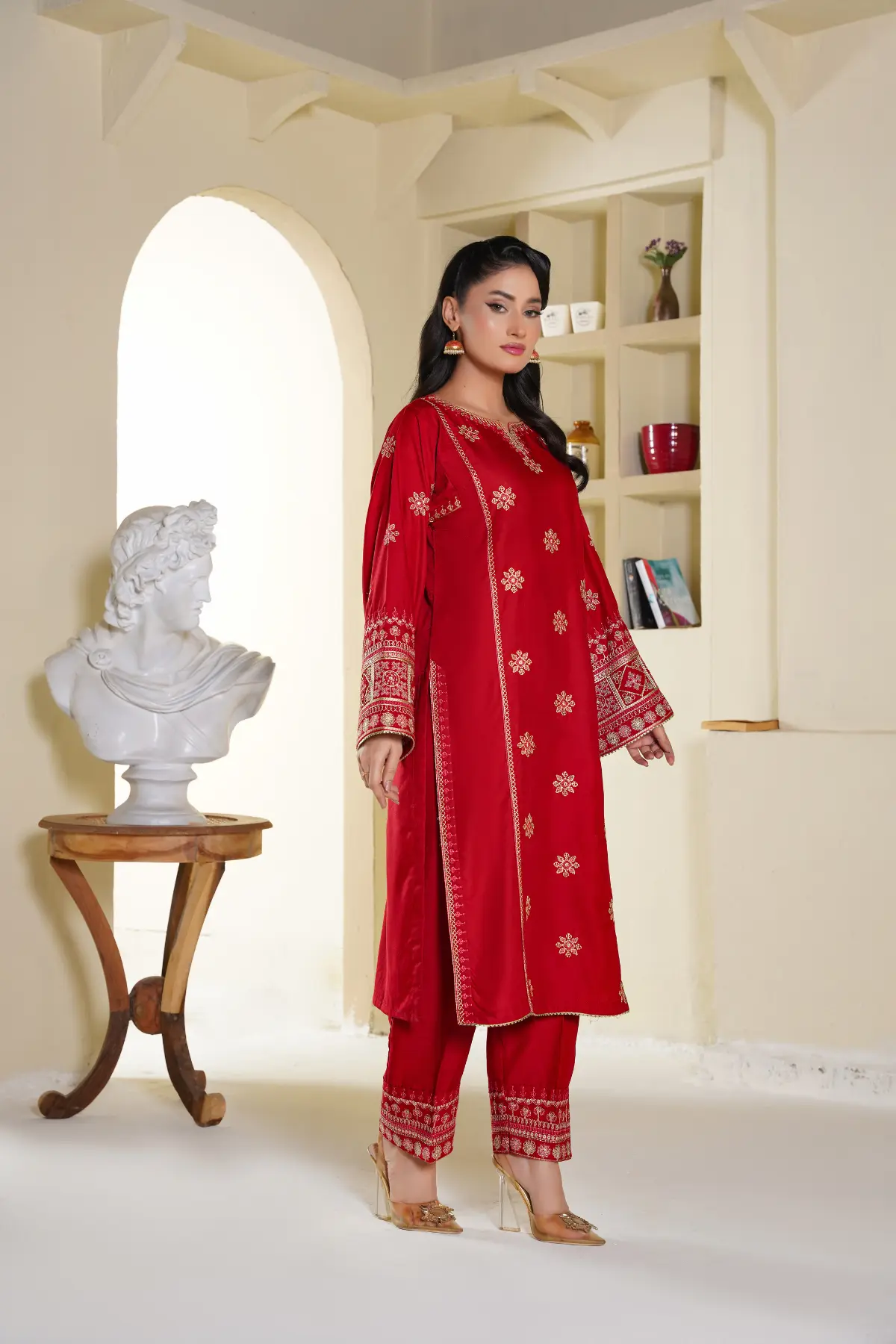 Best Seller - Imperial - 2Pc Stitched Embroidered Dress - Image 5