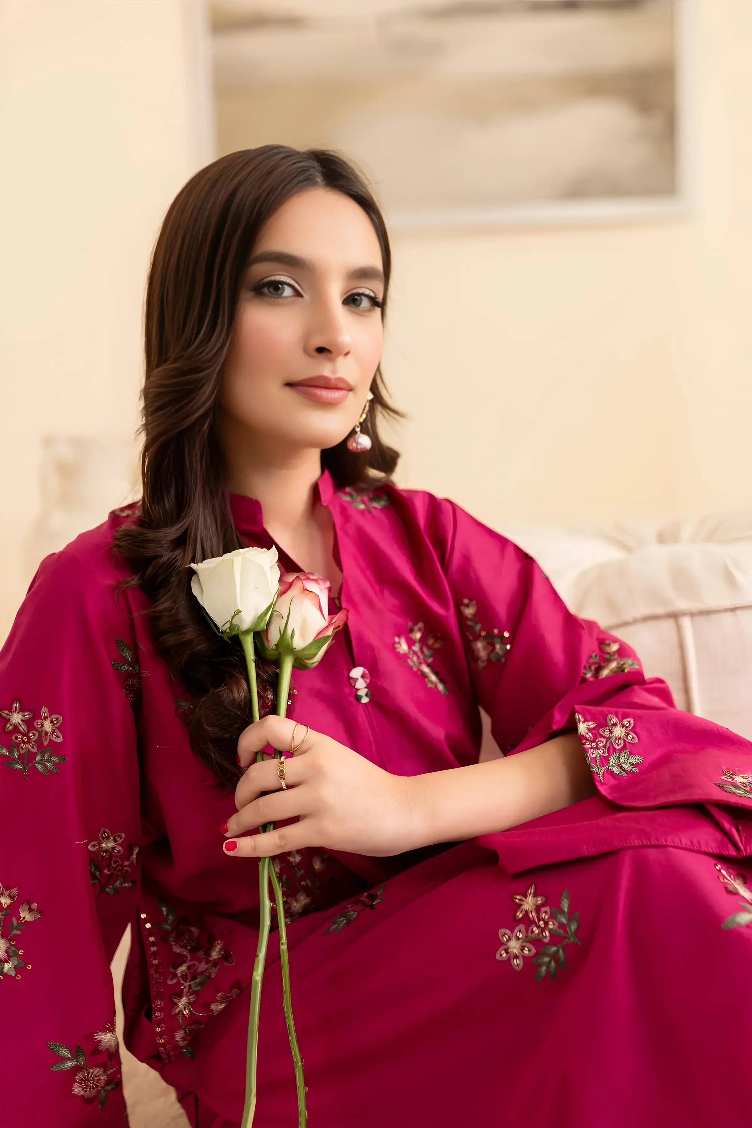 Best Seller - Inizio - 2Pc Stitched Embroidered Dress - Image 6