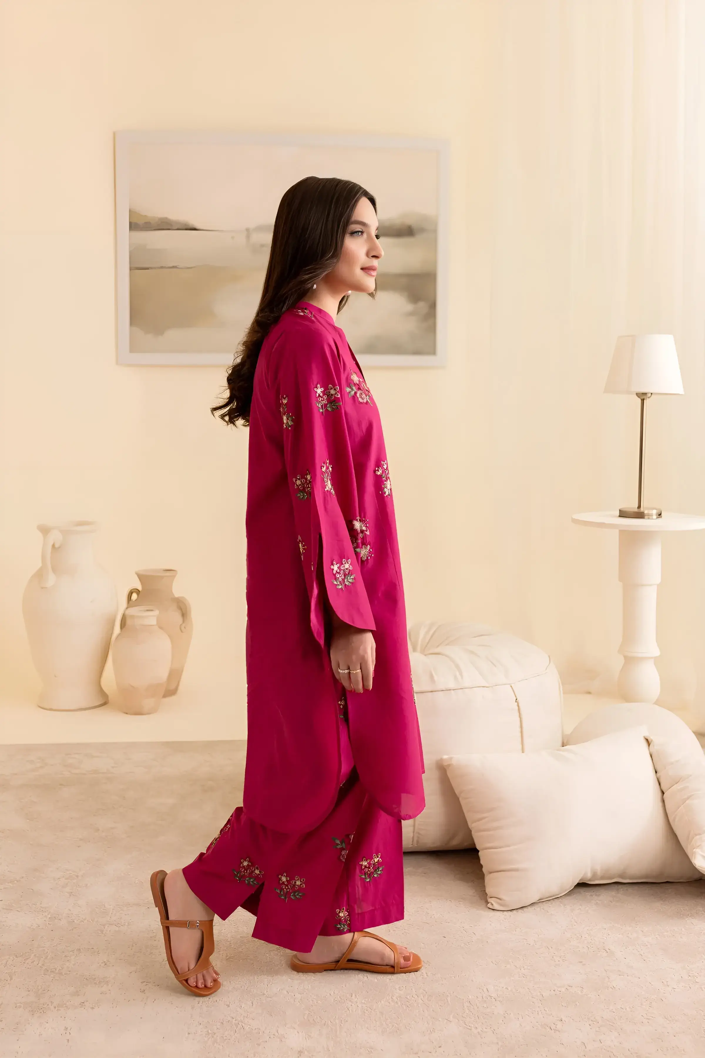 Best Seller - Inizio - 2Pc Stitched Embroidered Dress - Image 7