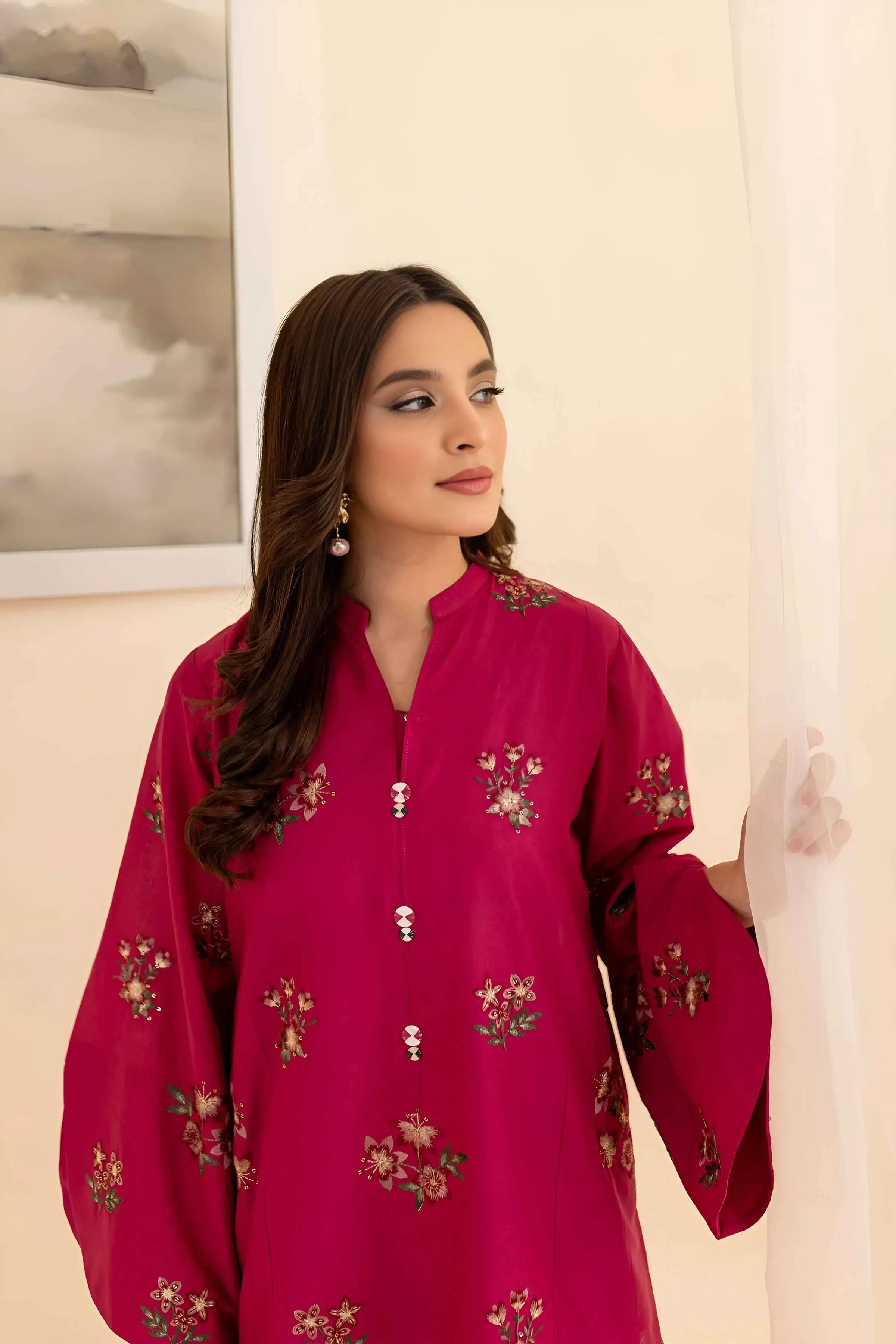 Best Seller - Inizio - 2Pc Stitched Embroidered Dress - Image 8