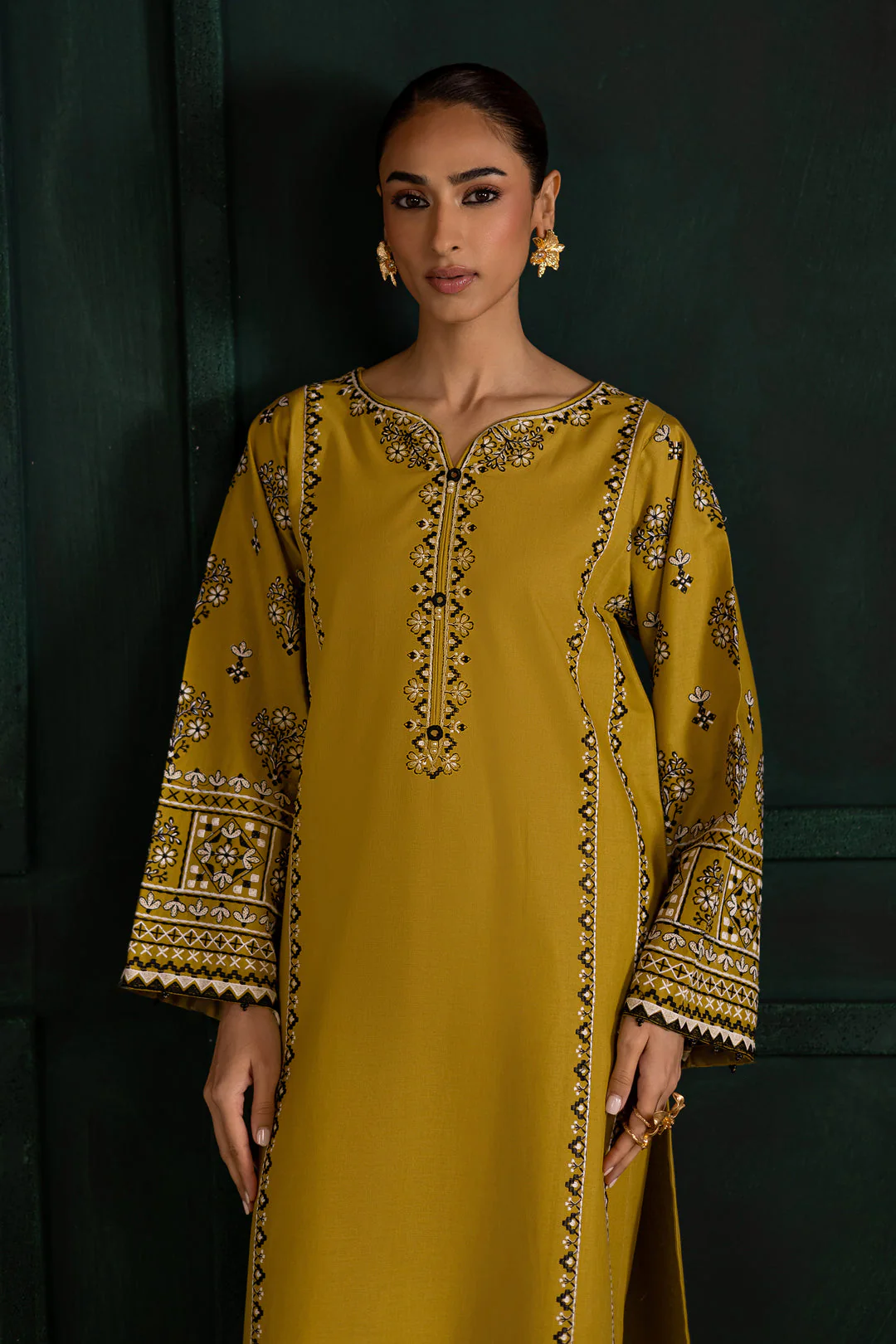 Best Seller - Kantha - 2Pc Stitched Embroidered Dress - Image 4