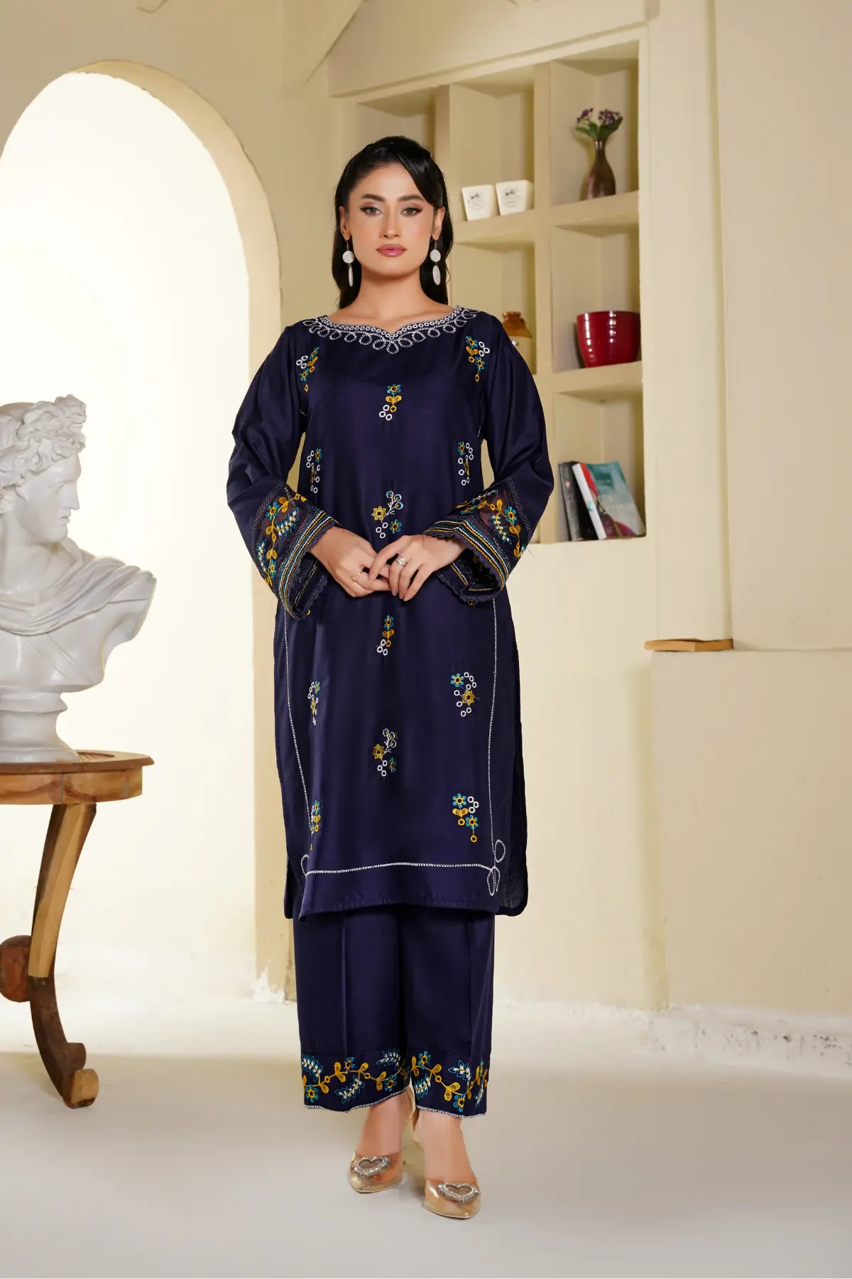 Best Seller - Reef - 2Pc Stitched Embroidered Dress